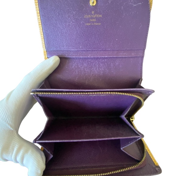 LOUIS VUITTON BILLETS TRESOR BIFOLD EPI LEATHER WALLET YELLOW - Picture 7 of 8